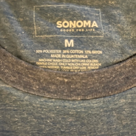 Med, ULTRA SOFT jersey tee, blue/gray - Picture 2 of 2